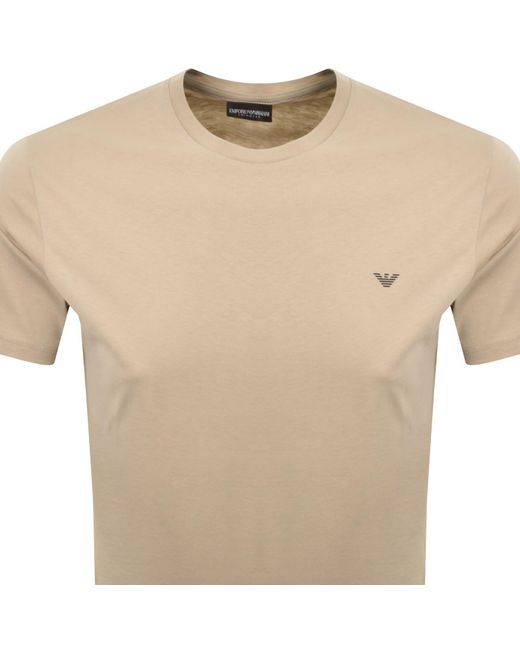 Armani Natural Emporio Logo T Shirt for men