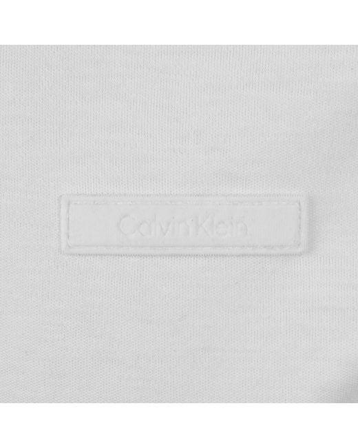 Calvin Klein White Supima Cotton Polo for men