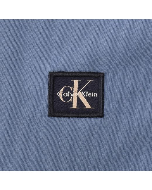 Calvin Klein Blue Jeans Badge T Shirt for men