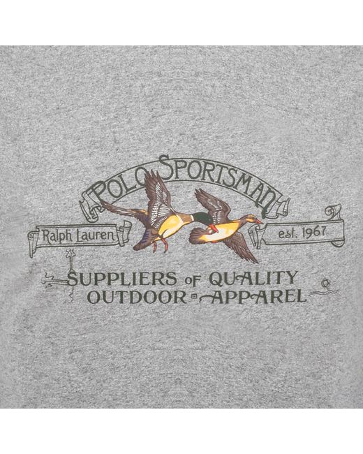 Ralph Lauren Gray Short Sleeve T Shirt Heather for men