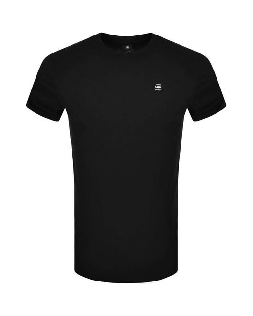 G-Star Black G-Star Lash Logo T Shirt for men