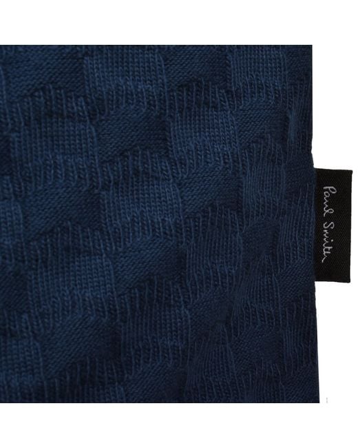 Paul Smith Blue Zebra Zip Polo T Shirt for men