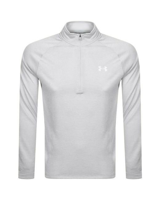 Under Armour Gray Tech Half Zip Sweatshirt for men