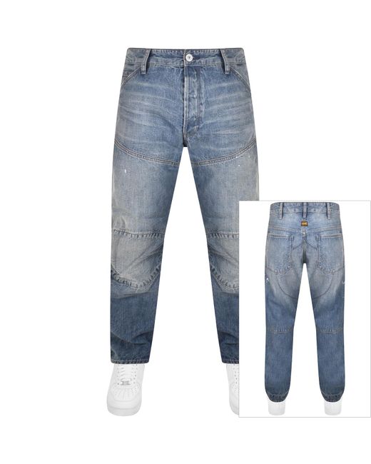 G-Star RAW Blue Raw 5620 Elwood 3d Regular Jeans for men
