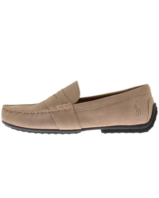 Ralph Lauren Natural Reynold Driver Shoes for men