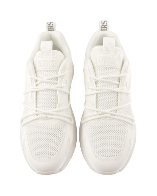 Versace Jeans White Couture Fondo Dynamic Trainers for men