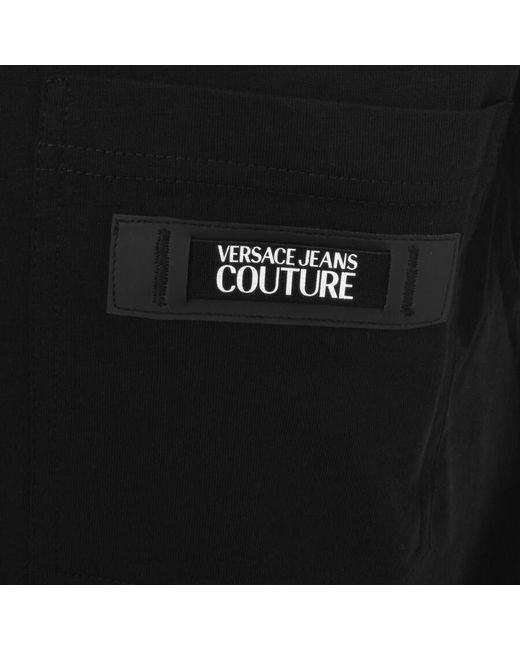 Versace Black Couture Logo T Shirt for men