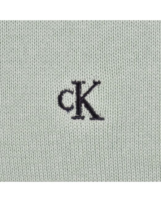 Calvin Klein Gray Jeans Crew Neck Jumper for men