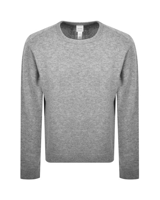 Calvin Klein Gray Knit Jumper for men