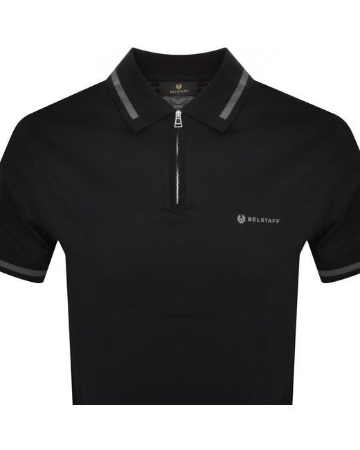 Belstaff Black Logo Polo T Shirt for men