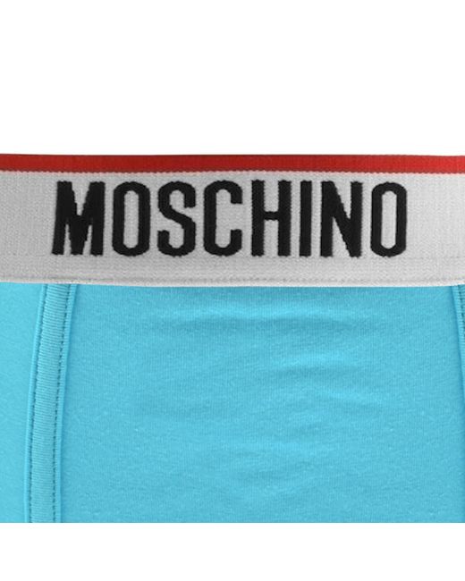 Moschino Blue Underwear 3 Pack Trunks for men