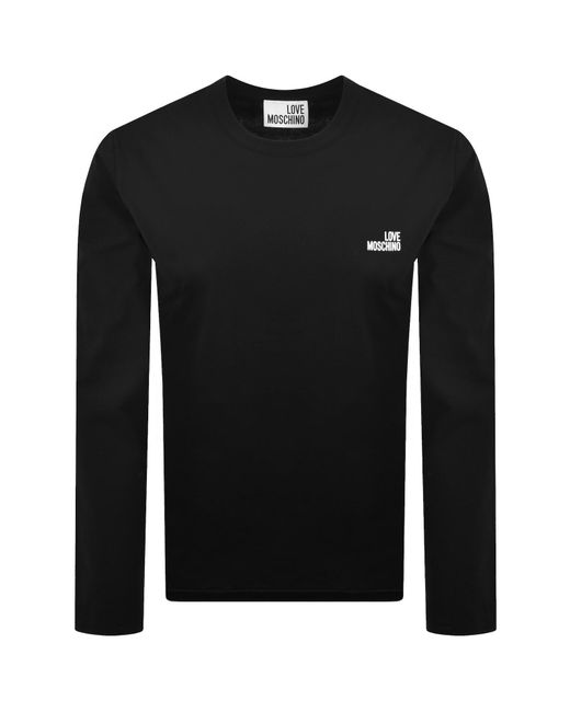 Moschino Black Long Sleeve T Shirt for men
