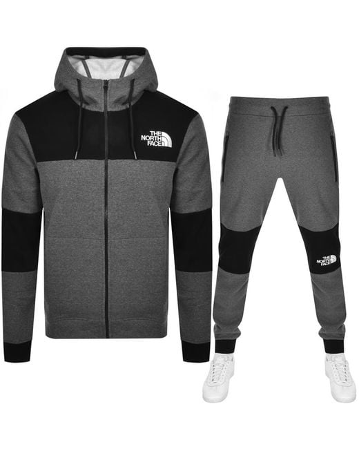 The North Face Gray Himalayan Full Zip Tracksuit for men