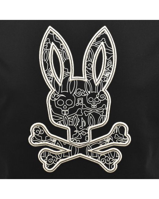 Psycho Bunny Black Oscar Graphic T Shirt for men