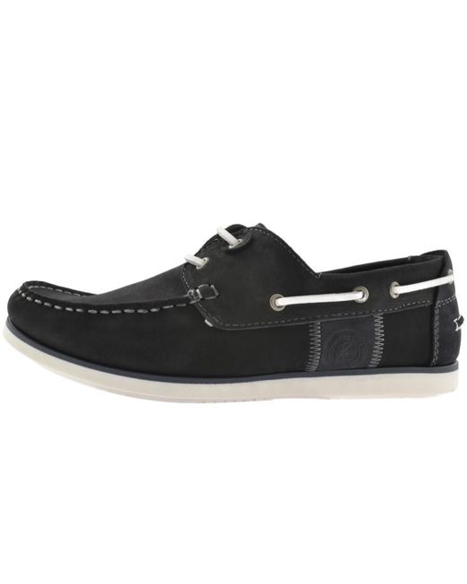 Barbour Black Suede Wake Shoes for men