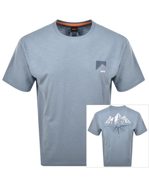 Boss Blue Boss Polar Logo T Shirt for men