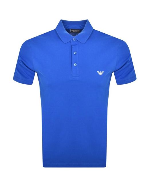 Armani Blue Emporio Polo T Shirt for men