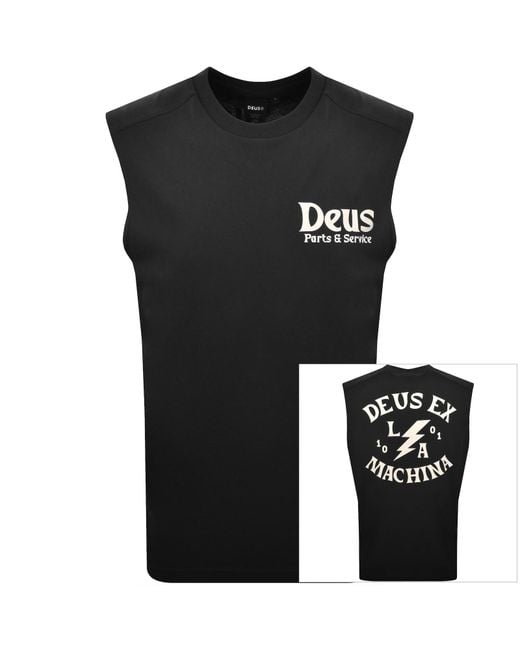 Deus Ex Machina Black Chinook Vest for men