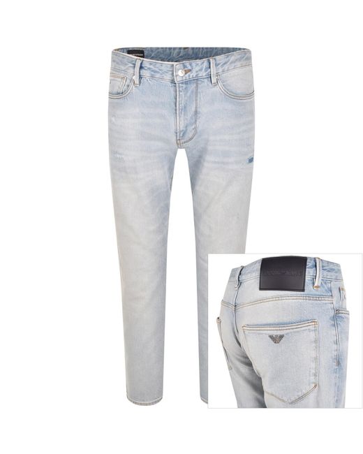 Armani Blue Emporio J06 Slim Fit Jeans for men