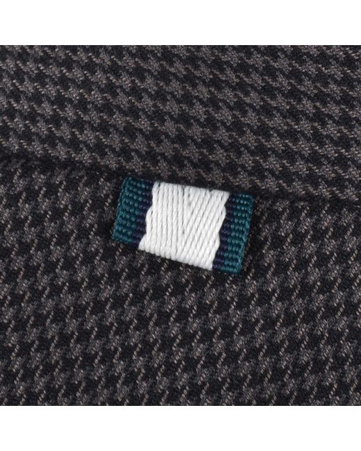 Ted Baker Gray Micro Houndstooth Slim Trousers for men