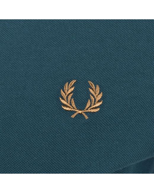 Fred Perry Blue Twin Tipped Polo T Shirt for men