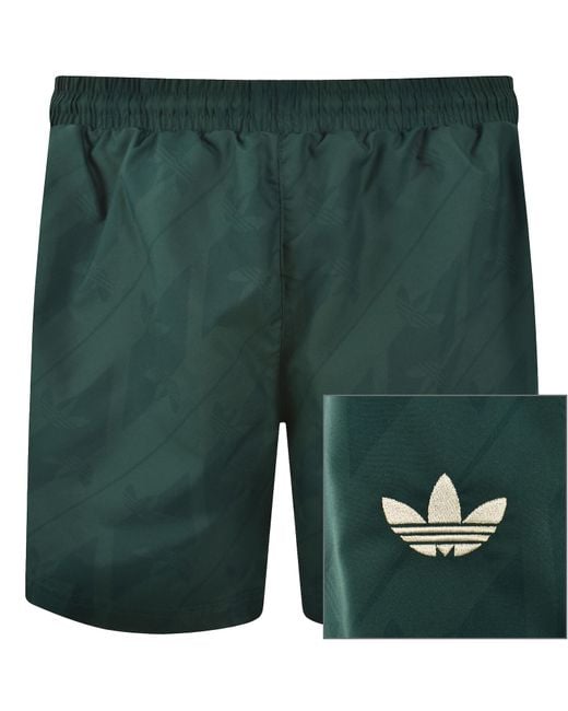 Adidas Originals Green Swim Shorts for men