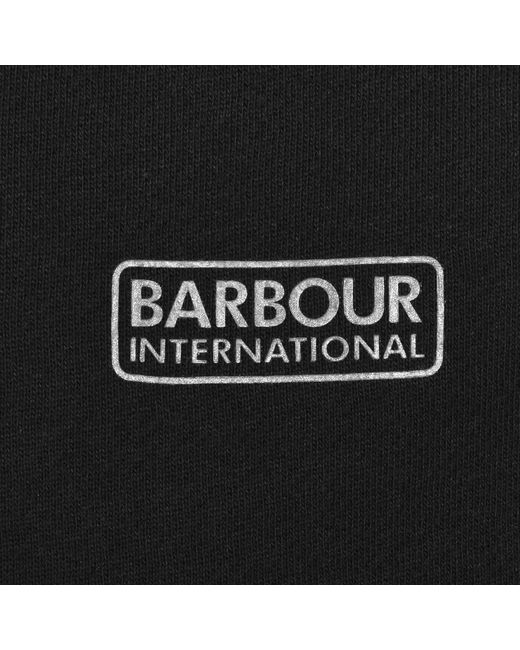 Barbour Black Logo Hoodie for men