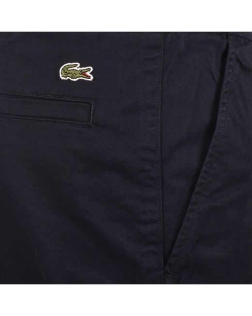 Lacoste Blue Stretch Cotton Shorts for men