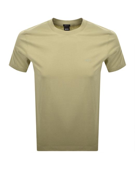 BOSS BUSINESS Green Boss Thompson 01 T Shirt for men