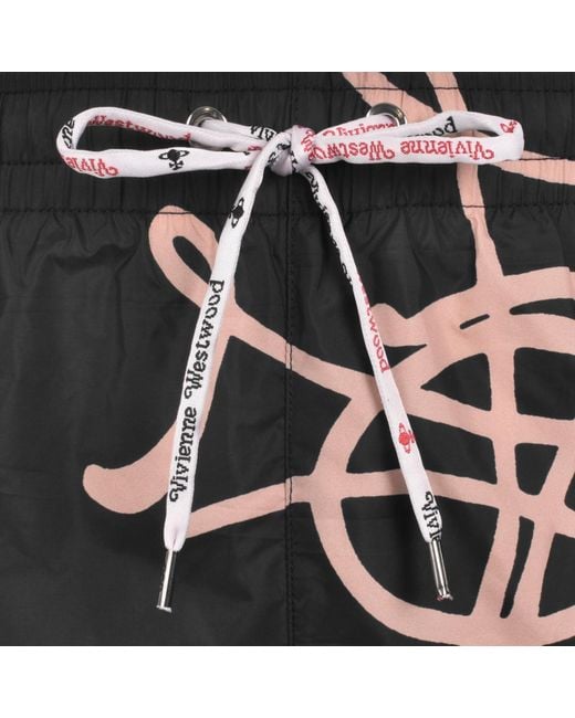 Vivienne Westwood Black Orb Swim Shorts for men