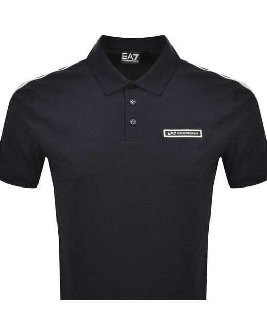 EA7 Blue Emporio Armani Polo T Shirt Armani for men