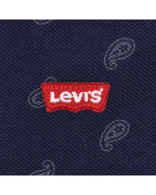 Levi's Blue Paisley Polo for men