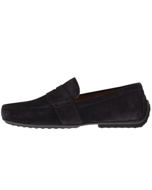 Ralph Lauren Black Reynold Driver Shoes for men
