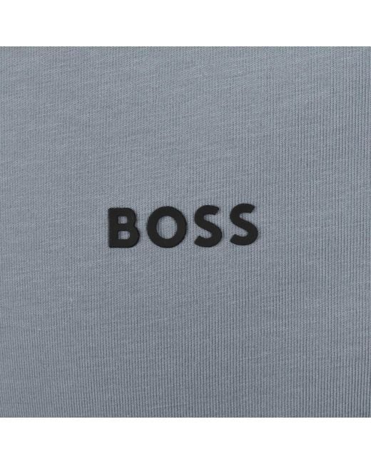 Boss Gray Boss Long Sleeved Stretch T Shirt Dark for men