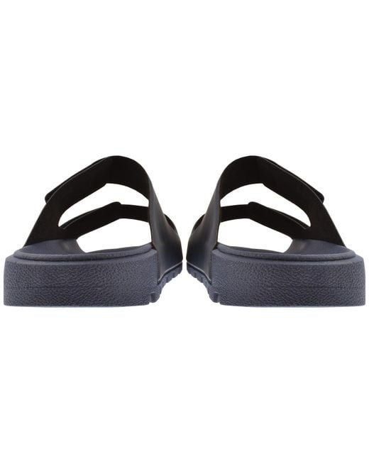 HUGO Blue Evander Sliders Dark for men