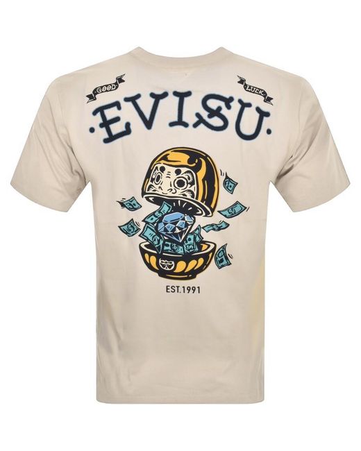 Evisu Natural Diamond Logo T Shirt for men