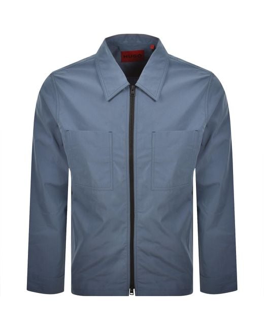HUGO Blue Evalom Overshirt Jacket for men