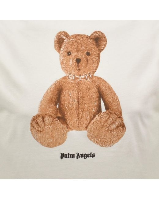 Palm Angels Gray Bear T Shirt Off for men