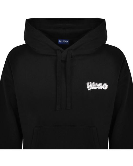 HUGO Black Nyrohood Hoodie for men