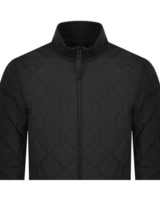 Barbour Black Waldon Quilted Jacket for men