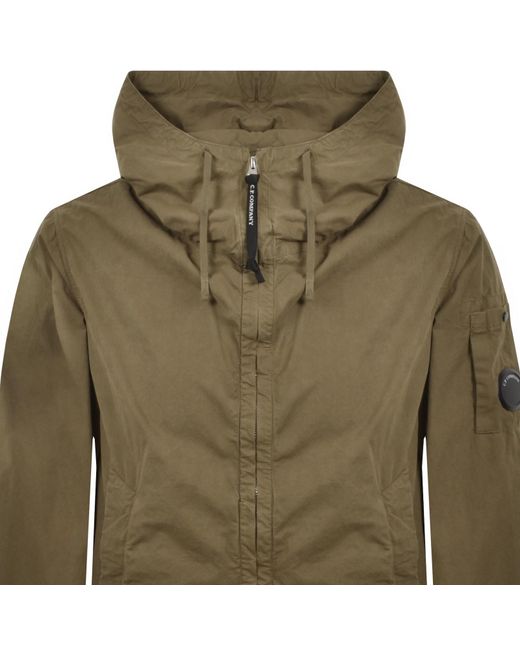 C P Company Green Cp Company Hooded Jacket Ermine for men