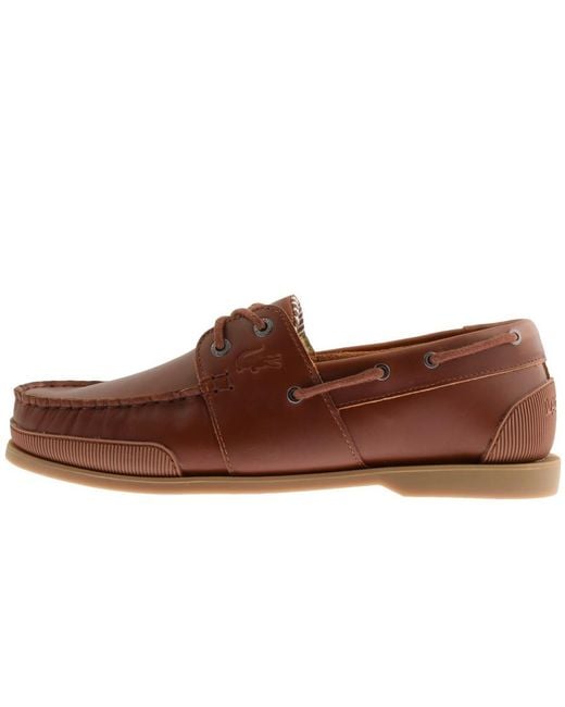 Lacoste Brown Nautic 120 Shoes for men