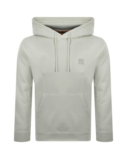 Boss Gray Boss Wetalk Pullover Hoodie Light for men