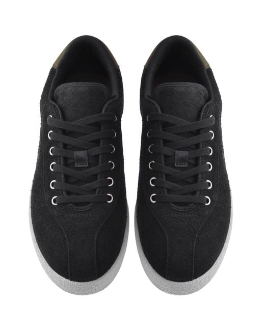 Fred Perry Black Tennis Suede Trainers for men