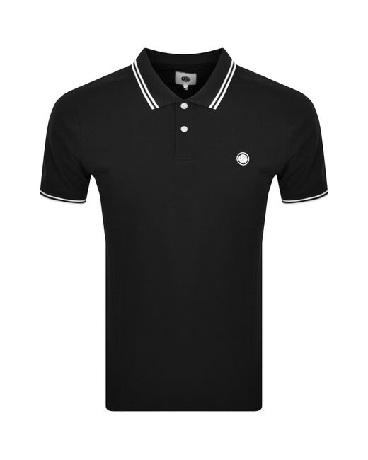 Pretty Green Black Pretty Barton Polo T Shirt for men