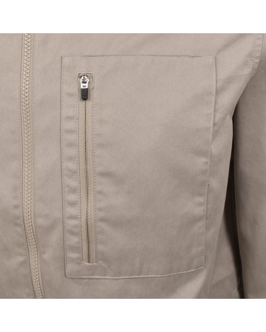 Barbour Gray Coil Overshirt for men