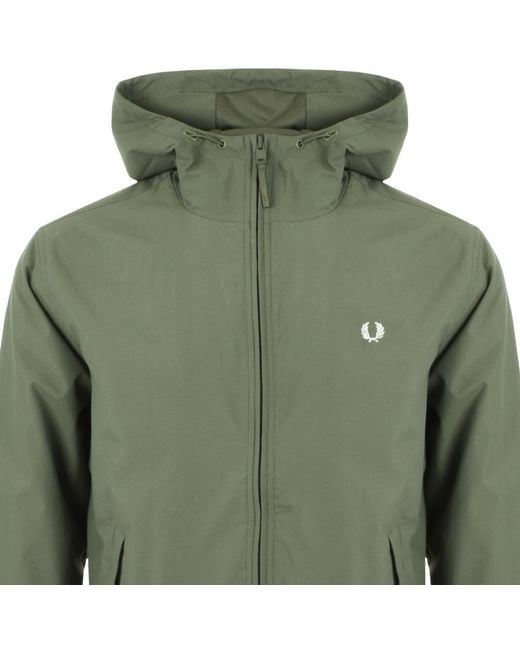 Fred Perry Hooded Brentham Jacket Green for men