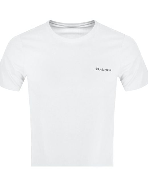 Columbia White North Cascades T Shirt for men