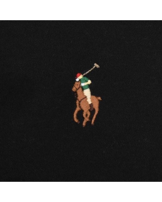 Ralph Lauren Black Long Sleeved Polo T Shirt for men