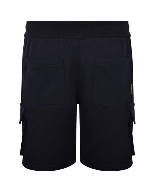 Moose Knuckles Blue Hartsfield Cargo Shorts for men